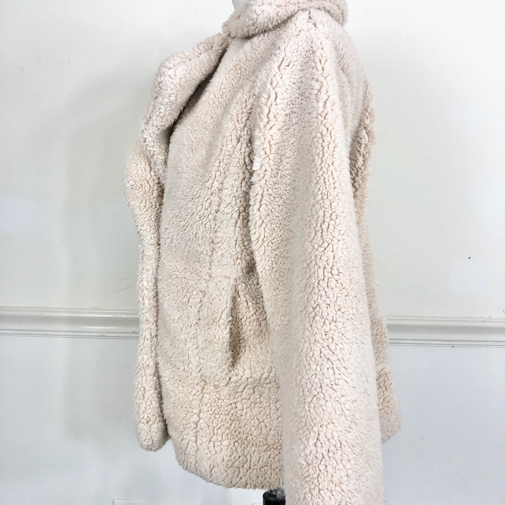Free People Teddy  jacket cream XS faux fur - Picture 6 of 12